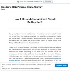 How A Hit-and-Run Accident Should Be Handled?