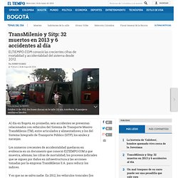 Crece accidentalidad en TransMilenio y SITP - Bogotá