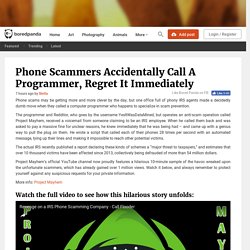 Phone Scammers Accidentally Call A Programmer, Regret It Immediately