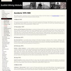 Accidents 1870-1899 - Scottish Mining Website
