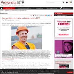 Les accidents du travail en baisse dans le BTP