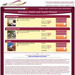 Hotels Hinckley, guest house, accommodation Hinckley, Leicestershire