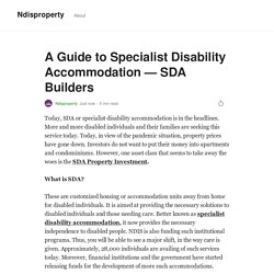A Guide to Specialist Disability Accommodation — SDA Builders