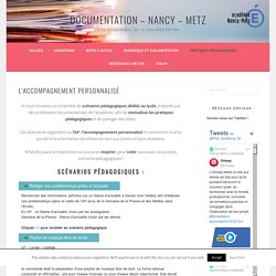 L’accompagnement personnalisé – Documentation – Nancy – Metz
