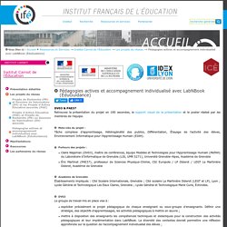 Pédagogies actives et accompagnement individualisé avec LabNBook (ÉduGuidance) — Site de l'Institut Français de l'Education