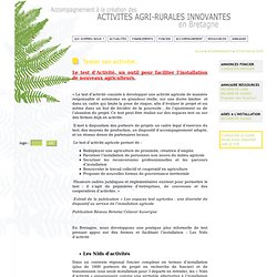 Accompagnement à la création des ACTIVITES AGRI-DURABLES INNOVANTES en Bretagne