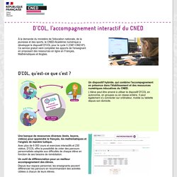 D'COL : l'accompagnement interactif du CNED