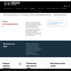 Ressources et fiches d'accompagnement - Pariscience
