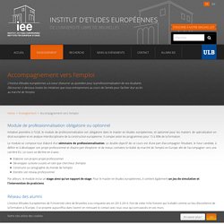 Accompagnement vers l'emploi