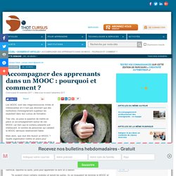 Accompagner des apprenants dans un MOOC : pourquoi et comment ?