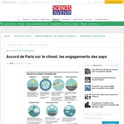 Accord de Paris sur le climat: les engagements des pays