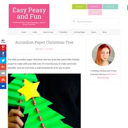 Accordion Paper Christmas Tree - Easy Peasy and Fun