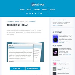 Accordion with CSS3