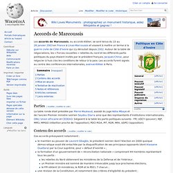 2003 Accords de Marcoussis