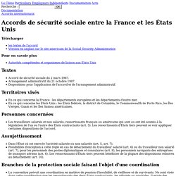 Accords de sécurité sociale entre la France et les États Unis