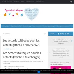 Les accords toltèques pour les enfants (affiche à télécharger)