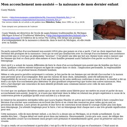 la naissance de mon dernier enfant