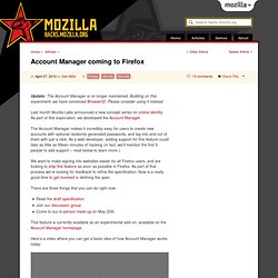 Account Manager coming to Firefox ✩ Mozilla Hacks – the Web deve