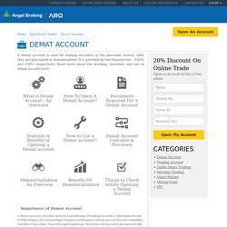 Demat Account Opening Guides - Angel Broking