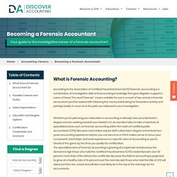 Forensic Accountant - Career, Salary and Licensing Guide - Discover Accounting