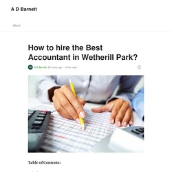 How to hire the Best Accountant in Wetherill Park?