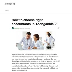 How to choose right accountants in Toongabbie ?