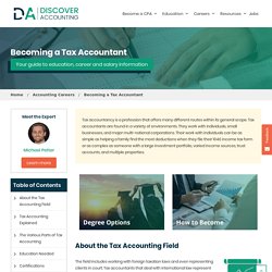 Tax Accounting - Tax Accountant Degree, Career & Salary Guide - Discover Accounting