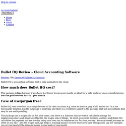 Bullet HQ Review – Cloud Accounting Software – AccountsIreland