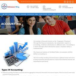 Direct Admission in Accounting courses