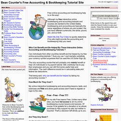 Bean Counter's Free Accounting & Bookkeeping Tutorial Site