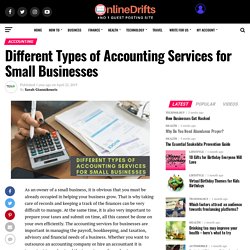 Different Types of Accounting Services for Small Businesses