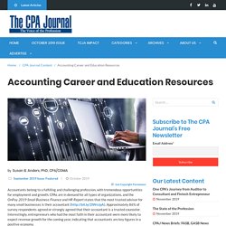 Accounting Career and Education Resources - The CPA Journal