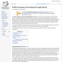 Public Company Accounting Oversight Board