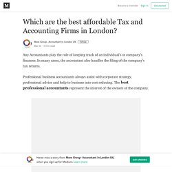 Best Tax and Accounting Firms in London