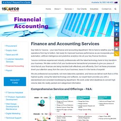 Financial Accounting Outsourcing Services