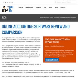 Online Accounting Software Review and Comparison
