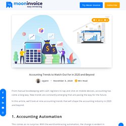 Accounting Trends to Watch Out For in 2020 and Beyond