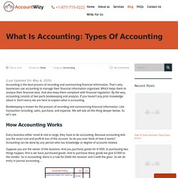 What Is Accounting: Types Of Accounting - Accountwizy.com
