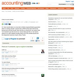 Charity Accounts Software