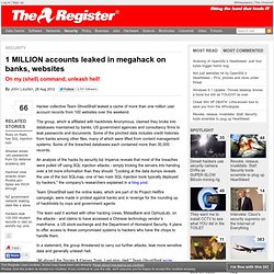 1 MILLION accounts leaked in megahack on banks, websites