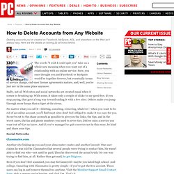 How to Delete Accounts from Any Website - Features by PC Magazin