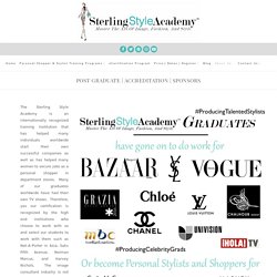 Sponsors – Image Consultant Training & Personal Stylist Courses