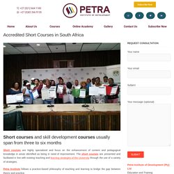 Accredited Short Courses in South Africa