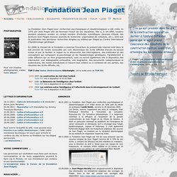 Accueil fondation Piaget