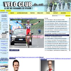 Index - Velo-club.net - le RDV des fans de cyclisme, vélo, velo,