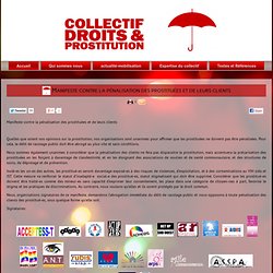 STRASS - Manifeste contre la pénalisation des prostituées et de leurs clients