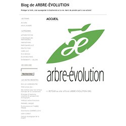 ACCUEIL - ARBRE-ÉVOLUTION.COM