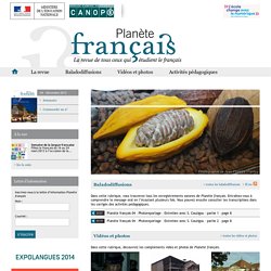 Accueil - Planète Français - Centre National de Documentation Pédagogique