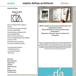 PAGE D'ACCUEIL - Sophie Delhay Architecte