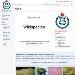 Wikispecies - Inventaire du vivant